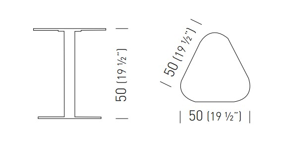 Cтолик приставной Kicki 500х500х500 мм Cтолик приставной Kicki 500х500х500 мм